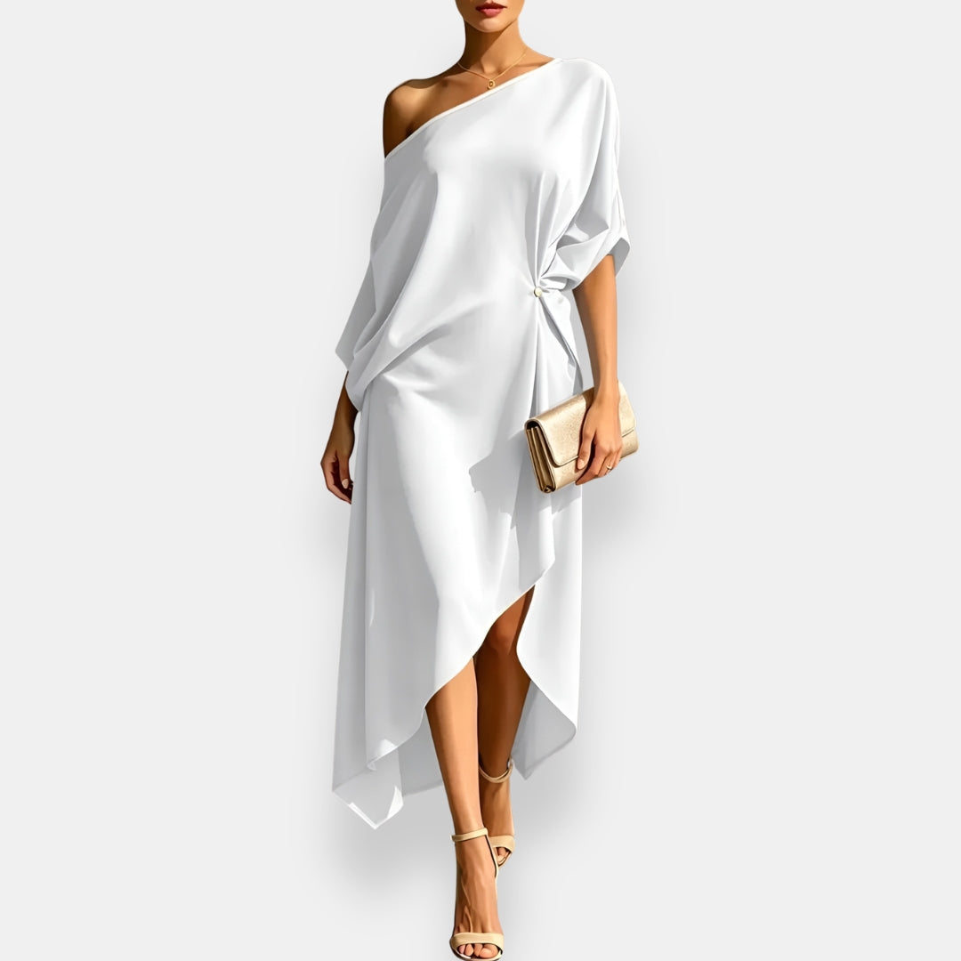 Orléane | Asymmetrical Draped Dress