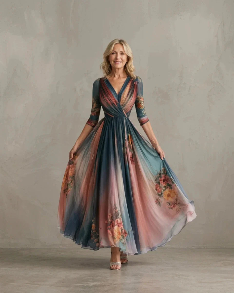 RETESA | Bohemian Maxi Floral Dress