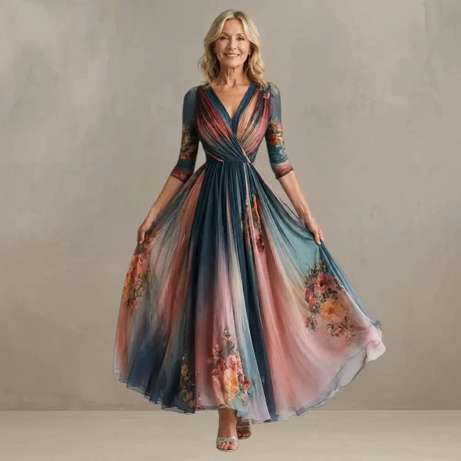 RETESA | Bohemian Maxi Floral Dress